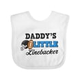 thumbnail image 1 of Inktastic Daddy's Little Linebacker Boys or Girls Baby Bib, 1 of 4