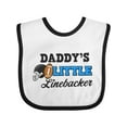 thumbnail image 1 of Inktastic Daddy's Little Linebacker Boys or Girls Baby Bib, 1 of 4