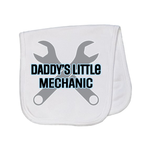 Inktastic Daddys Little Mechanic Baby Boy Baby Burp Cloth