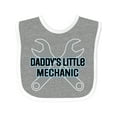 thumbnail image 1 of Inktastic Daddys Little Mechanic Baby Boy Boys Baby Bib, 1 of 3