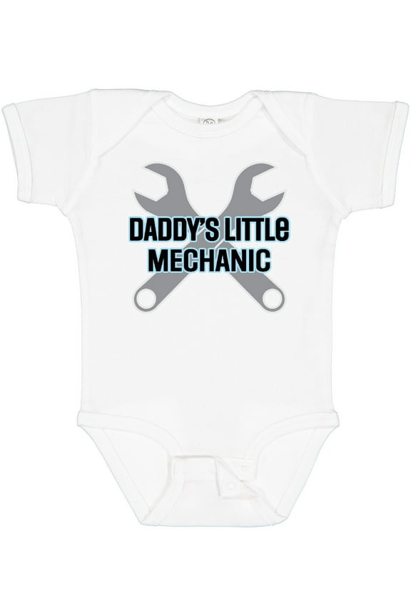 Daddys Little Mechanic Baby Boy Boys Baby Bodysuit
