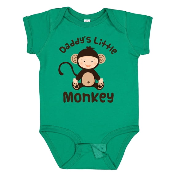 Inktastic Daddys Little Monkey Boys or Girls Baby Bodysuit