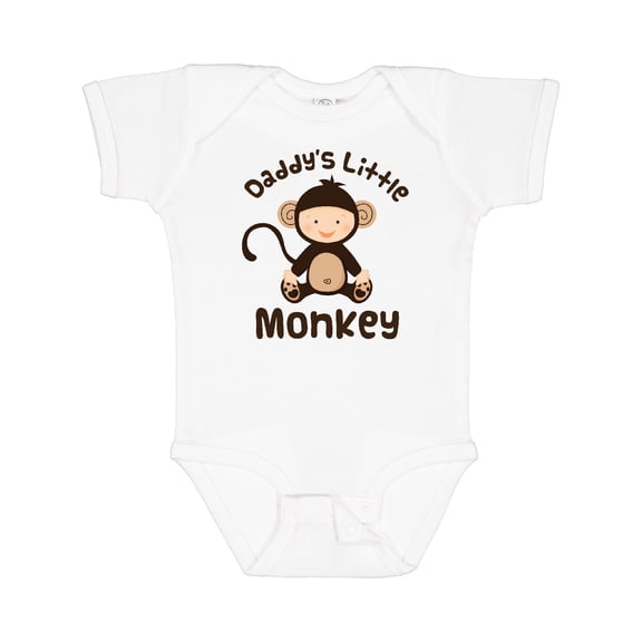 Inktastic Daddys Little Monkey Boys or Girls Baby Bodysuit