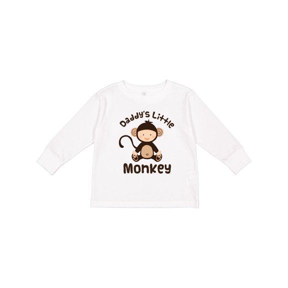 Inktastic Daddys Little Monkey Boys or Girls Long Sleeve Toddler T-Shirt