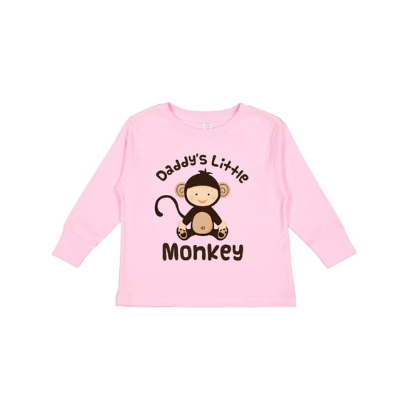 Inktastic Daddys Little Monkey Boys or Girls Long Sleeve Toddler T-Shirt