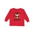 thumbnail image 1 of Inktastic Daddys Little Monkey Boys or Girls Long Sleeve Toddler T-Shirt, 1 of 5