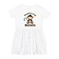 thumbnail image 1 of Inktastic Daddys Little Monkey Girls Toddler Dress, 1 of 5