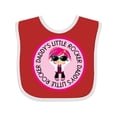 thumbnail image 1 of Inktastic Daddys Little Rocker Girl Girls Baby Bib, 1 of 4