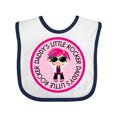thumbnail image 1 of Inktastic Daddys Little Rocker Girl Girls Baby Bib, 1 of 4
