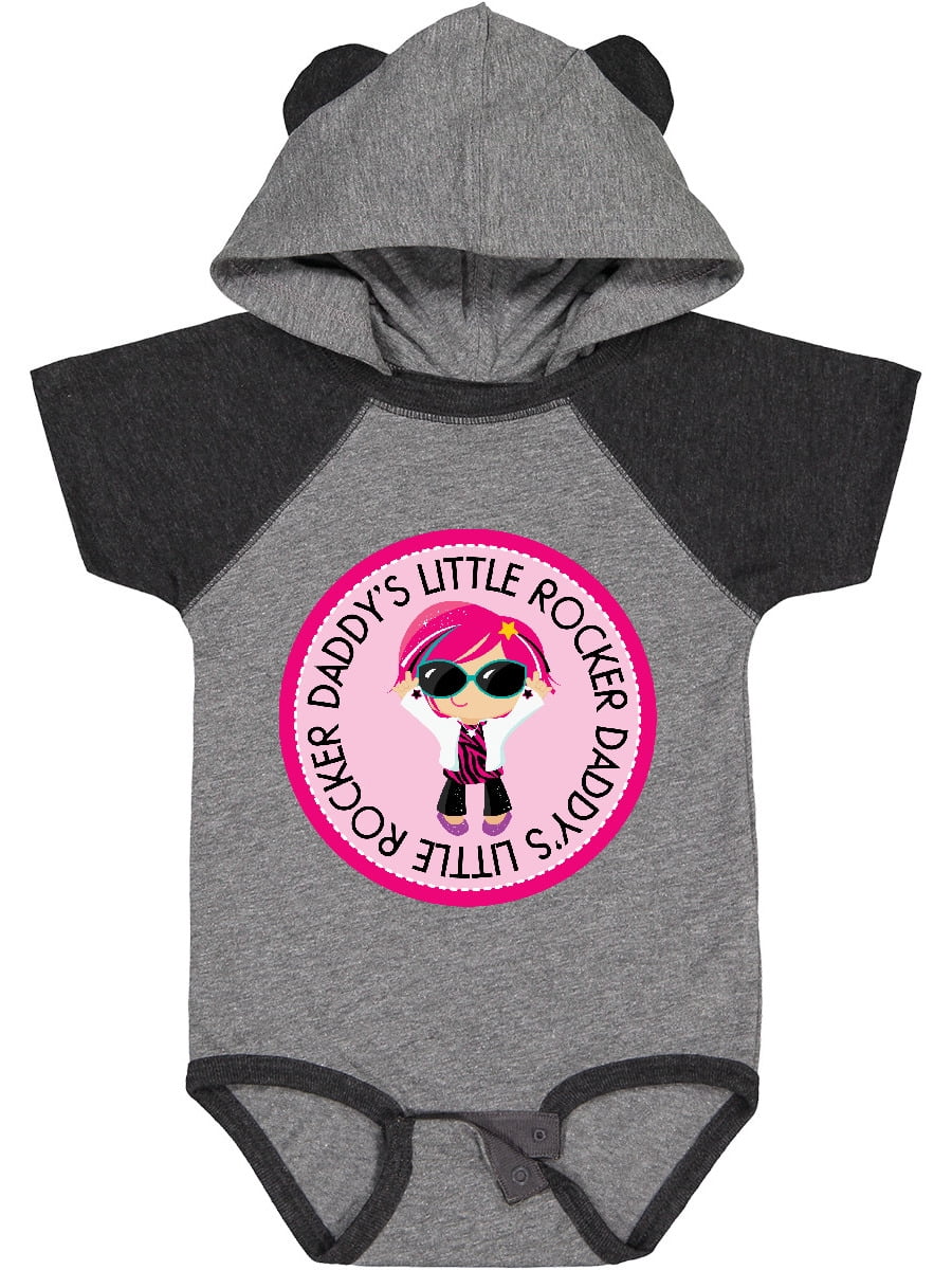 Inktastic Daddys Little Rocker Girl Girls Baby Bodysuit - Walmart.com