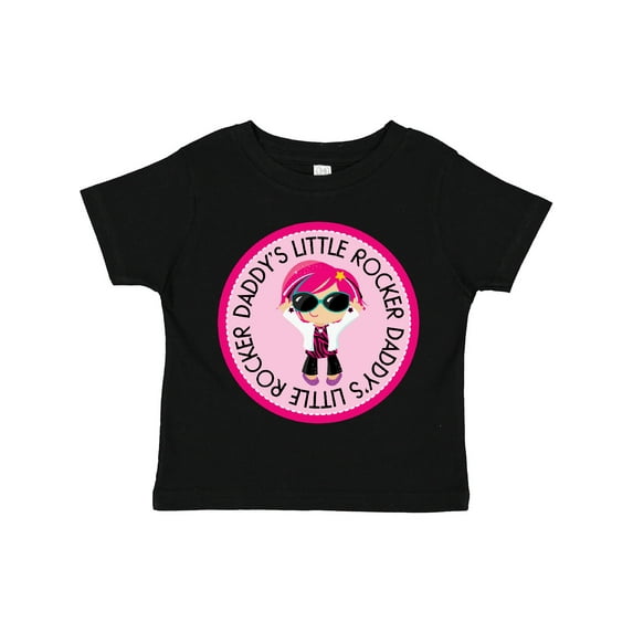 Inktastic Daddys Little Rocker Girl Girls Toddler T-Shirt