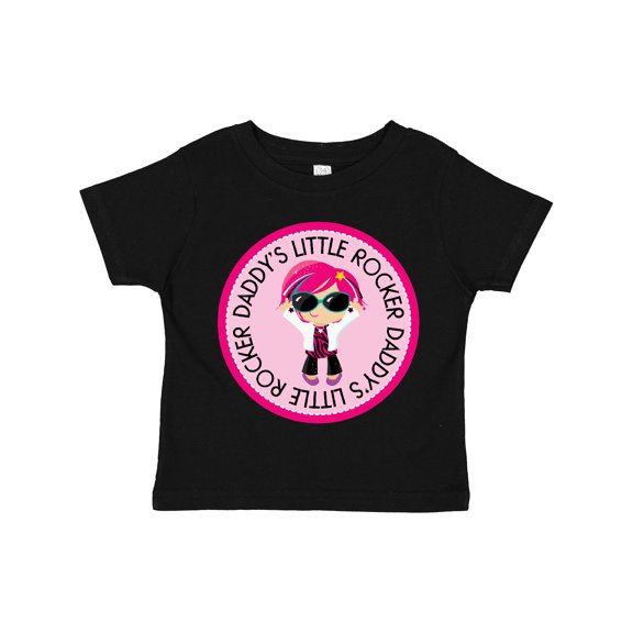 Inktastic Daddys Little Rocker Girl Girls Toddler T-Shirt