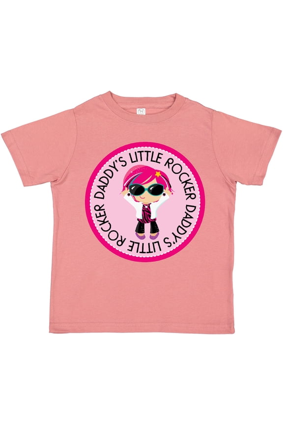 Daddys Little Rocker Girl Girls Toddler T-Shirt