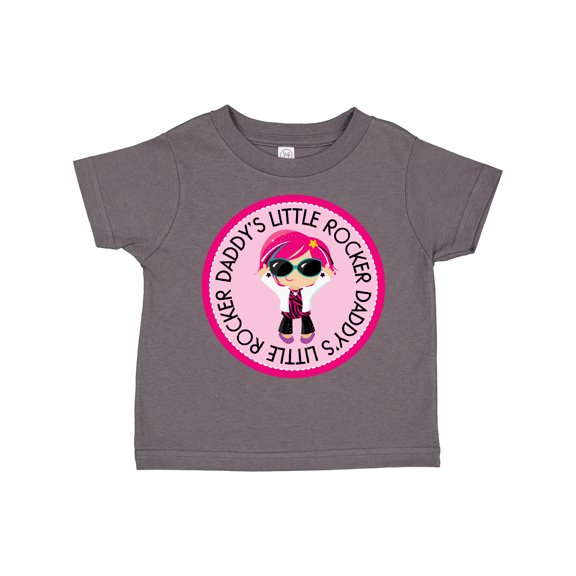 Inktastic Daddys Little Rocker Girl Girls Toddler T-Shirt