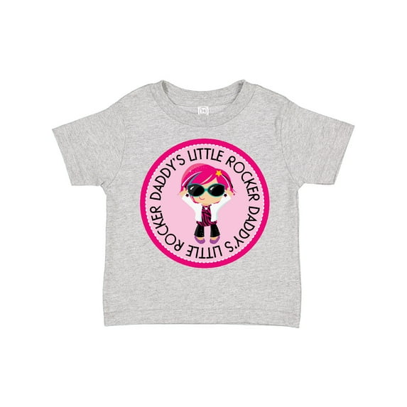 Inktastic Daddys Little Rocker Girl Girls Toddler T-Shirt