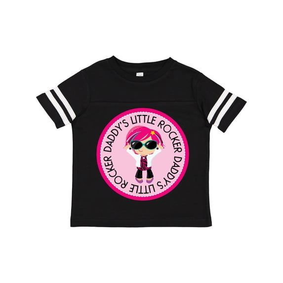 Inktastic Daddys Little Rocker Girl Girls Toddler T-Shirt