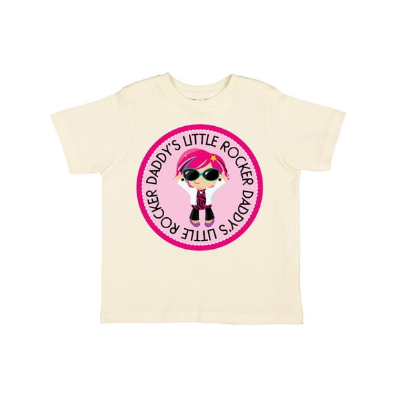 Inktastic Daddys Little Rocker Girl Girls Toddler T-Shirt