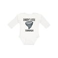 thumbnail image 1 of Inktastic Daddys Little Tornado Boys Boys Long Sleeve Baby Bodysuit, 1 of 5