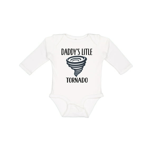 Inktastic Daddys Little Tornado Boys Boys Long Sleeve Baby Bodysuit