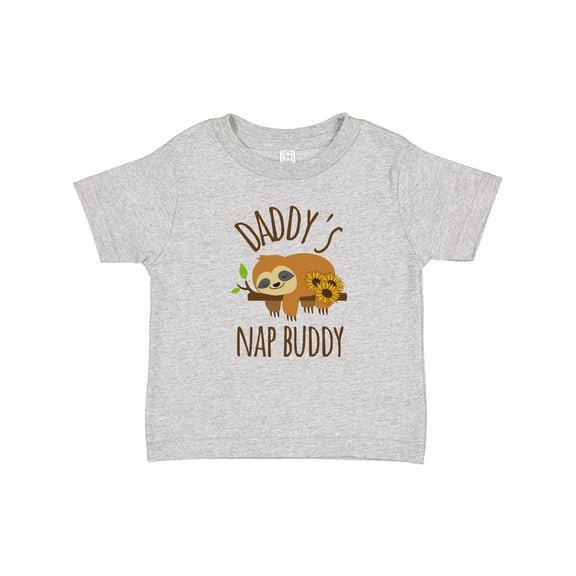Inktastic Daddys Nap Buddy Sloth Boys or Girls Baby T-Shirt