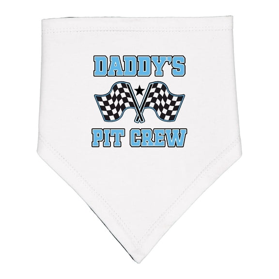 Inktastic Daddys Pit Crew Boys Racing Baby Bandana Bib