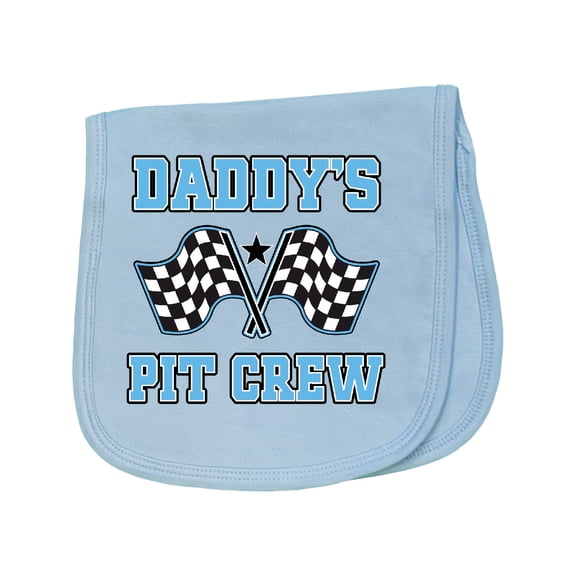 Inktastic Daddys Pit Crew Boys Racing Baby Burp Cloth
