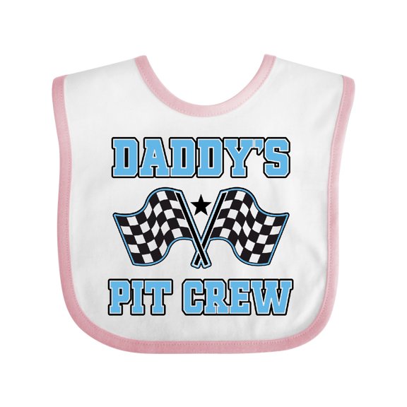 Inktastic Daddys Pit Crew Boys Racing Boys Baby Bib