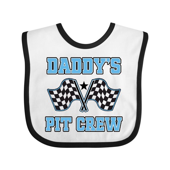 Inktastic Daddys Pit Crew Boys Racing Boys Baby Bib