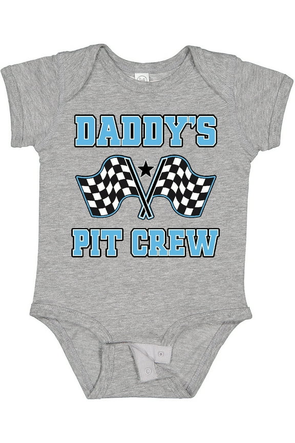 Daddys Pit Crew Boys Racing Boys Baby Bodysuit
