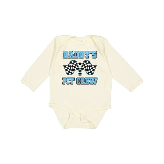 Inktastic Daddys Pit Crew Boys Racing Boys Long Sleeve Baby Bodysuit
