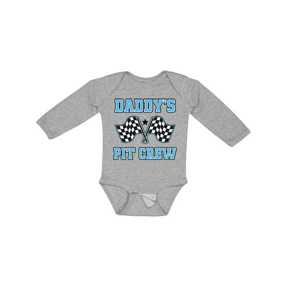 Inktastic Daddys Pit Crew Boys Racing Boys Long Sleeve Baby Bodysuit