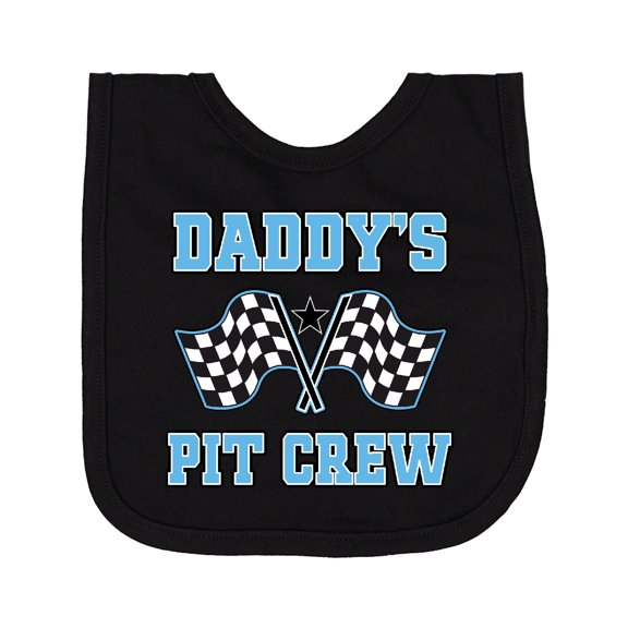 Inktastic Daddys Pit Crew Boys Racing Newborn Bib