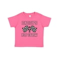 thumbnail image 1 of Inktastic Daddy's Pit Crew Design with Checkered Flags Girls Baby T-Shirt, 1 of 5
