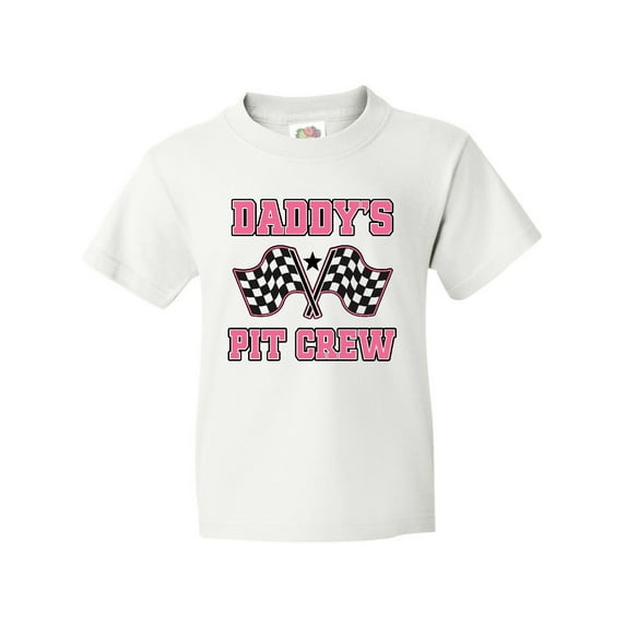 Inktastic Daddys Pit Crew Girls Youth T-Shirt