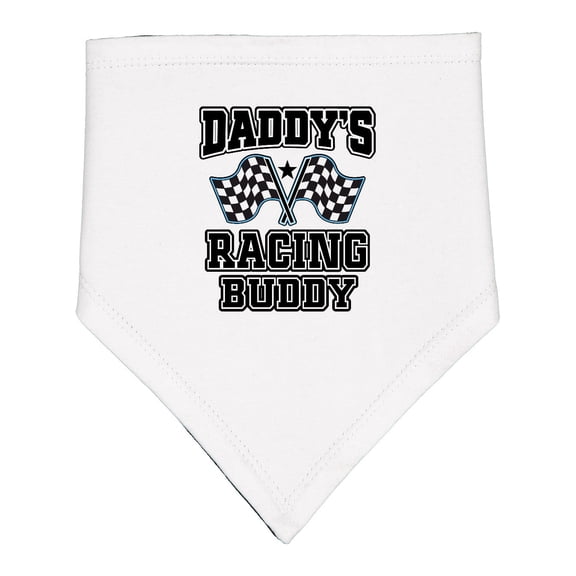 Inktastic Daddys Racing Buddy Car Flags Baby Bandana Bib