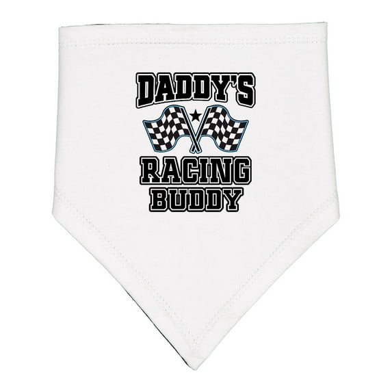 Inktastic Daddys Racing Buddy Car Flags Baby Bandana Bib