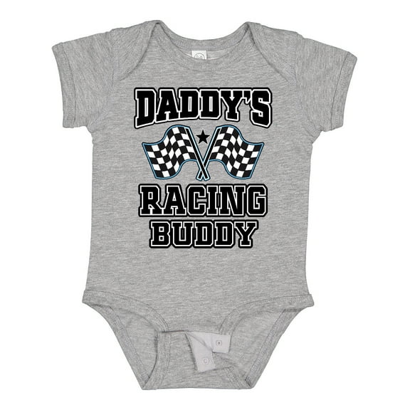 Inktastic Daddys Racing Buddy Car Flags Boys or Girls Baby Bodysuit