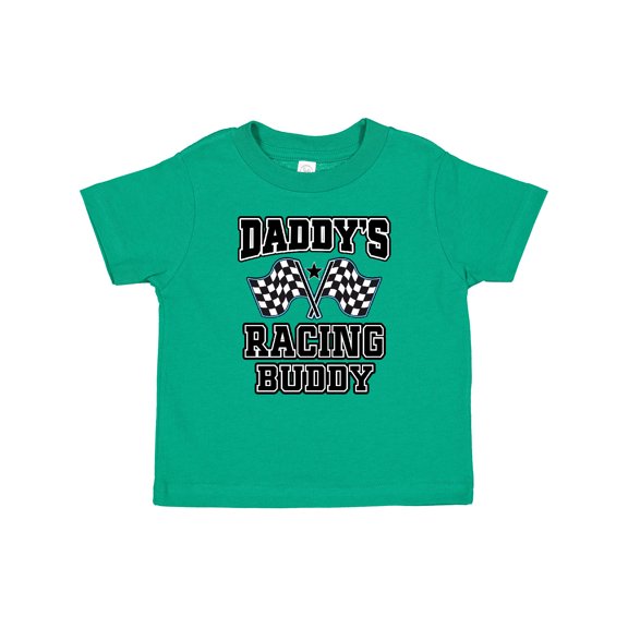 Inktastic Daddys Racing Buddy Car Flags Boys or Girls Baby T-Shirt