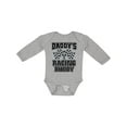 thumbnail image 1 of Inktastic Daddys Racing Buddy Car Flags Boys or Girls Long Sleeve Baby Bodysuit, 1 of 5