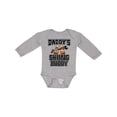 thumbnail image 1 of Inktastic Daddys Skiing Buddy Kids Skis Boys or Girls Long Sleeve Baby Bodysuit, 1 of 5