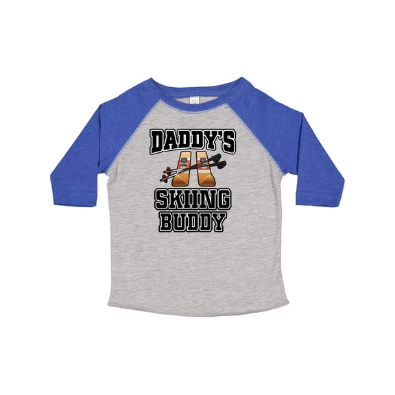 Inktastic Daddys Skiing Buddy Kids Skis Boys or Girls Toddler T-Shirt