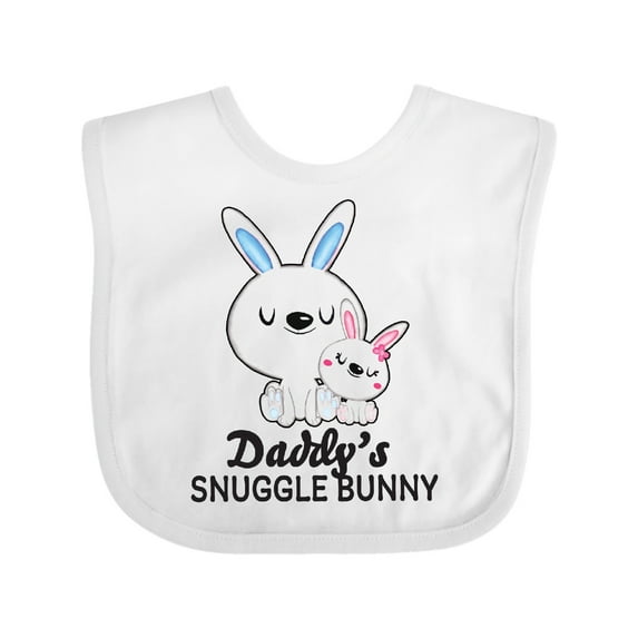 Inktastic Daddys Snuggle Bunny Easter Girls Baby Bib
