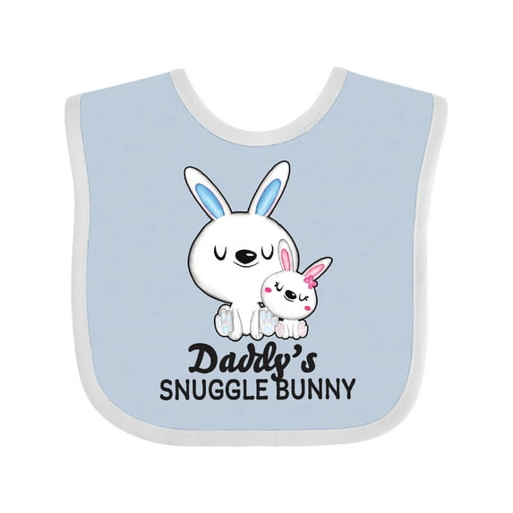 Inktastic Daddys Snuggle Bunny Easter Girls Baby Bib