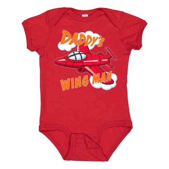 Inktastic Daddys Wingman for fathers day Boys or Girls Baby Bodysuit