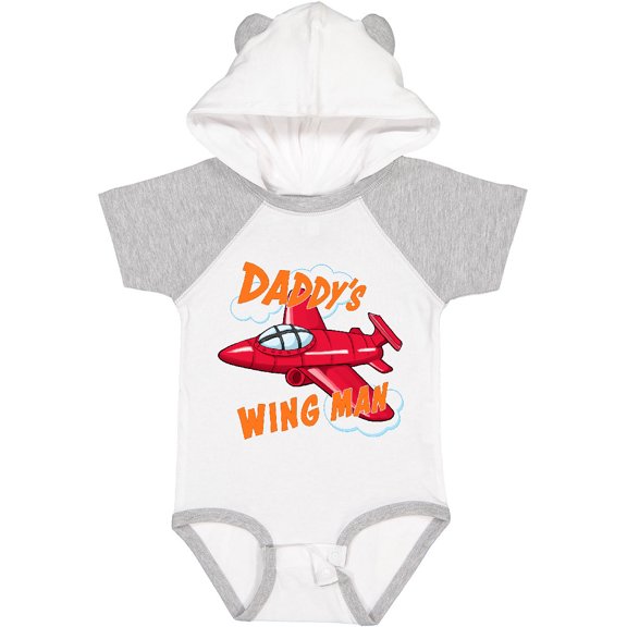 Inktastic Daddys Wingman for fathers day Boys or Girls Baby Bodysuit