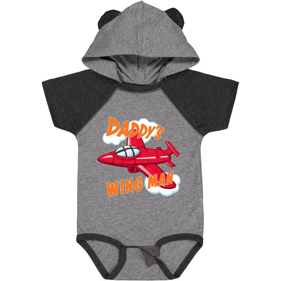 Inktastic Daddys Wingman for fathers day Boys or Girls Baby Bodysuit