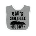 thumbnail image 1 of Inktastic Dads Lil Racing Buddy Boys or Girls Baby Bib, 1 of 4