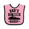thumbnail image 1 of Inktastic Dads Lil Racing Buddy Boys or Girls Baby Bib, 1 of 4