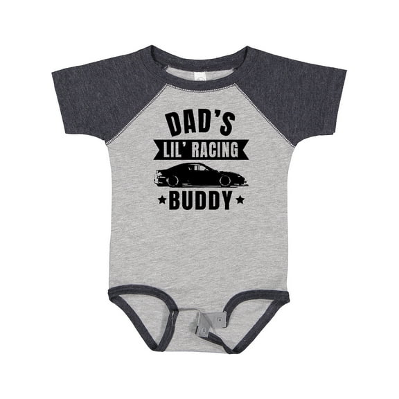 Inktastic Dads Lil Racing Buddy Boys or Girls Baby Bodysuit