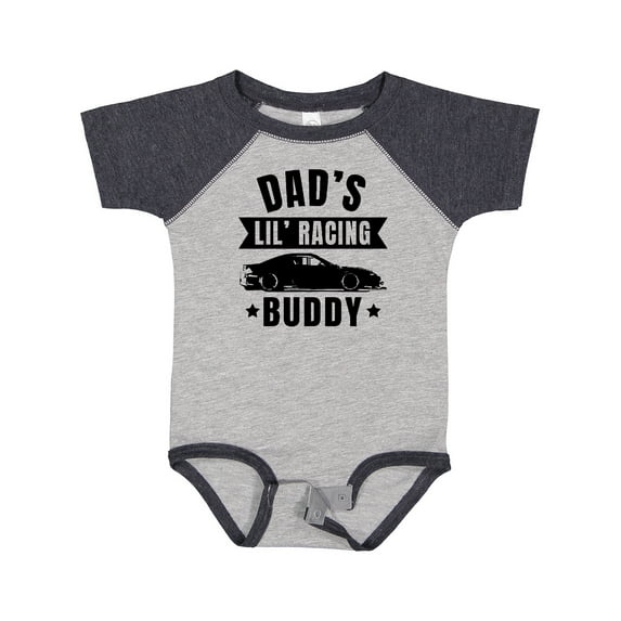 Inktastic Dads Lil Racing Buddy Boys or Girls Baby Bodysuit